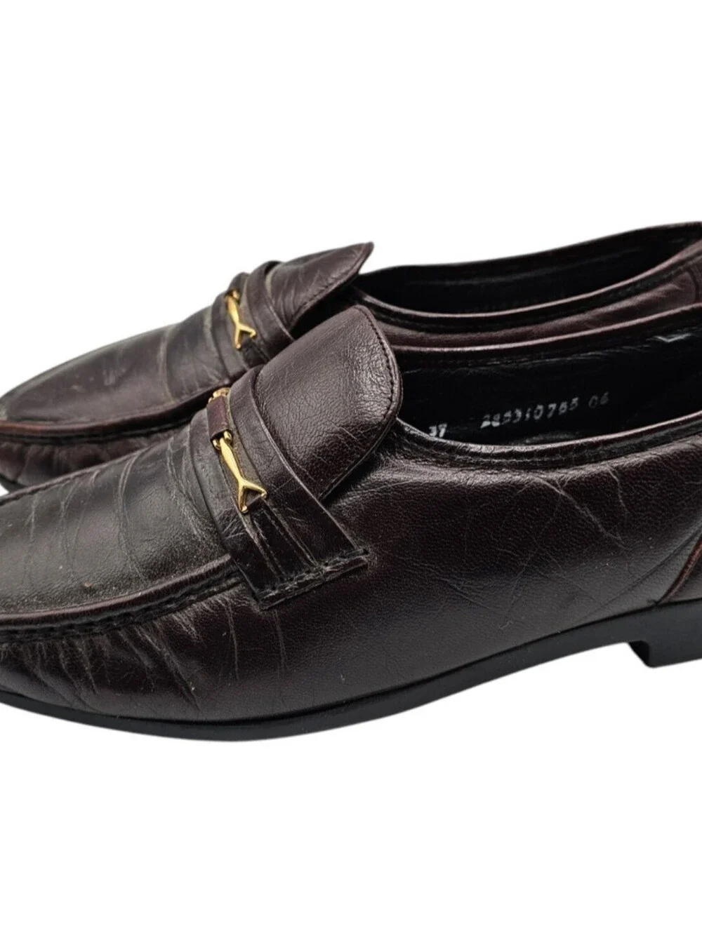 Florsheim Mens Vintage Size 39 D Brown Leather Slip On Penny Loafer Shoes